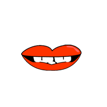 Gif animé bouche dents